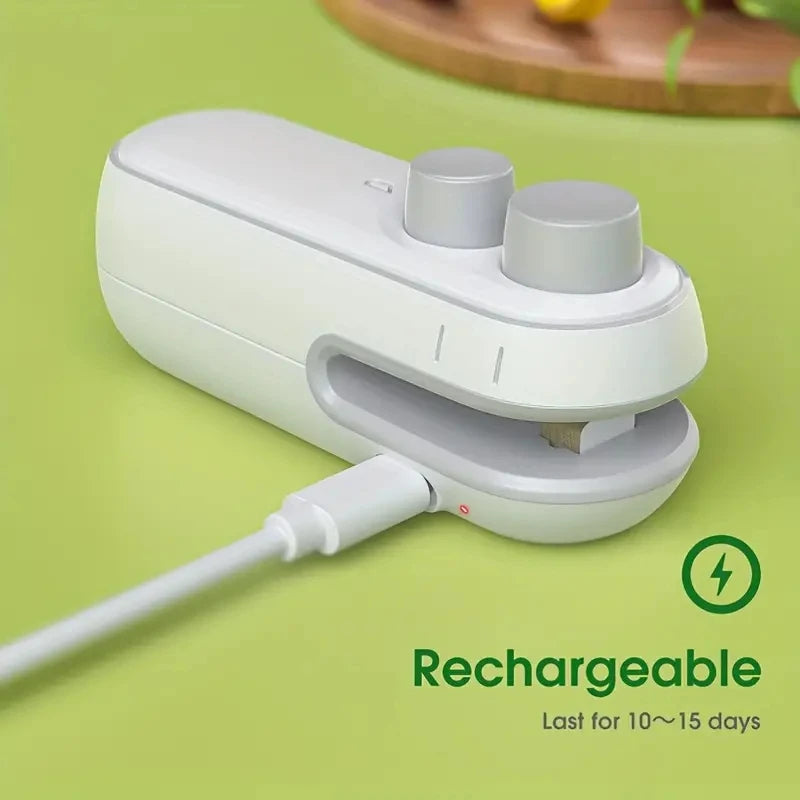Rechargeable Mini Bag Sealing Machine | Portable Heat Sealer for Food Storage