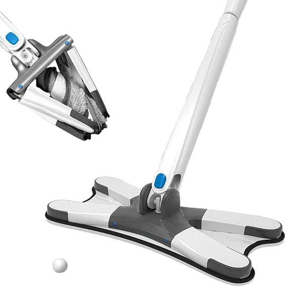 X-Type Squeeze Mop | 360° Rotatable Microfiber Mop