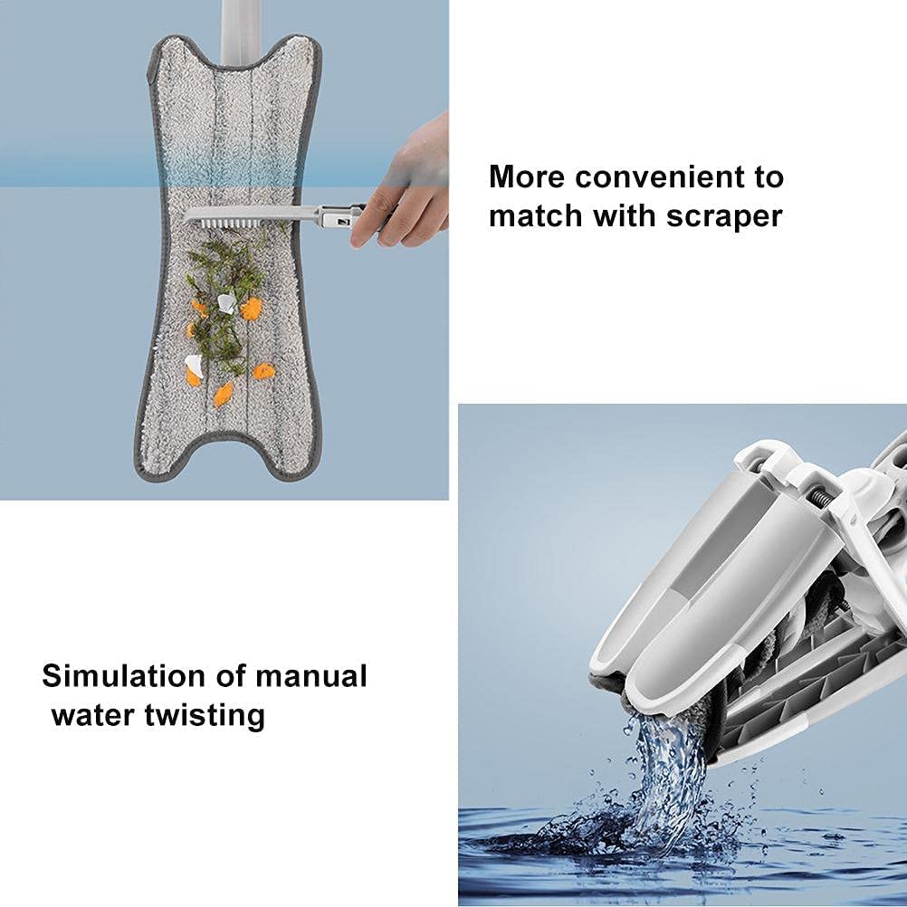 X-Type Squeeze Mop | 360° Rotatable Microfiber Mop