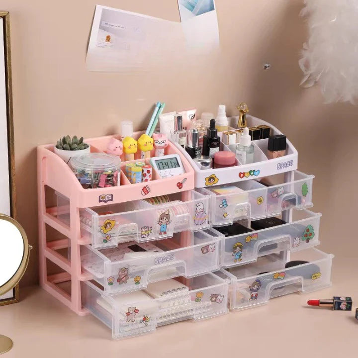 Drawer Desktop Cosmetic Storage Box | Makeup Organizer